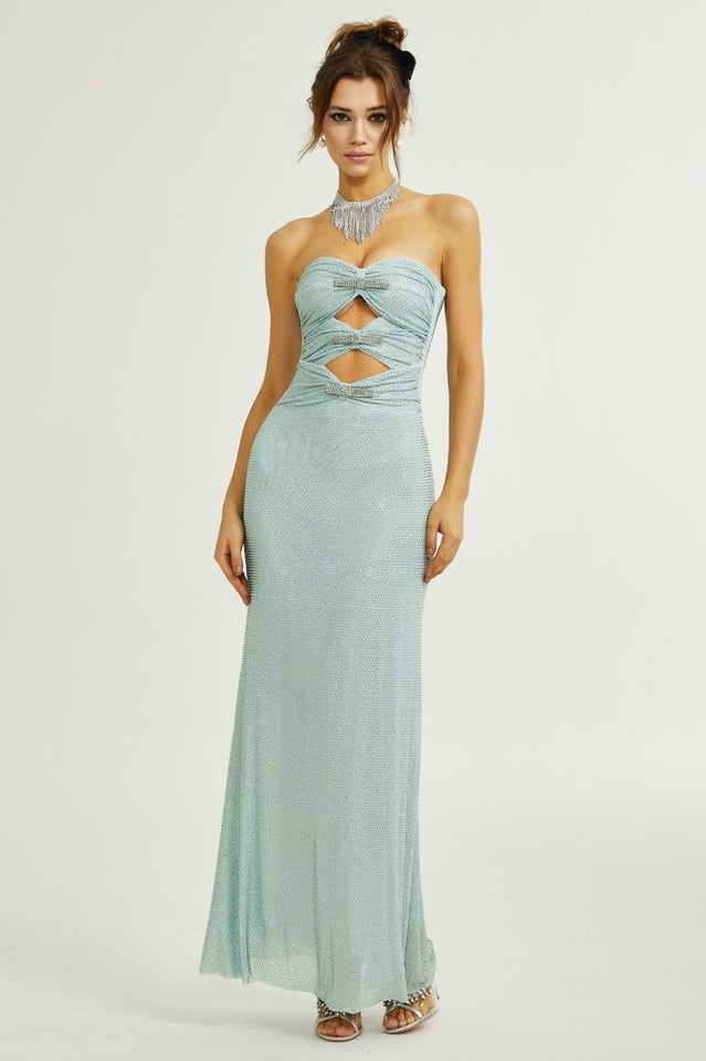 Sebille Embellished Bow Detail Maxi Dress | Dress In Beauty