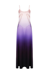 Anabella Ombre Print Lace Up Maxi Dress | Dress In Beauty