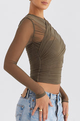 Talia Sheer Mesh Top