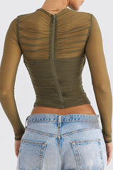 Talia Sheer Mesh Top