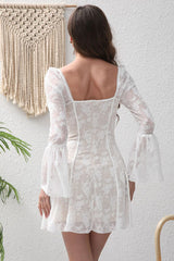 Corset Embroidery A-Line Mini Dress