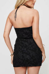 Ramie Strapless Mini Dress