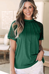 Lace Raglan Sleeve Tee