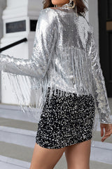 Teegan Sequined Long Sleeve Jacket