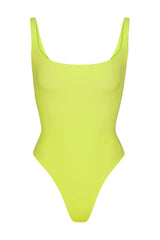 Square Neck Stretch Jersey Bodysuit