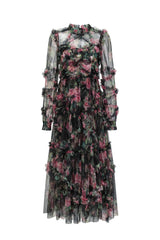 Aurora Floral Mesh Dress