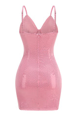 Pink Polka Dot Bustier Dress