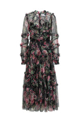 Aurora Floral Mesh Dress