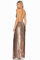 Emilina Sequin Backless Maxi Dress | Dress In Beauty