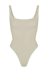 Square Neck Stretch Jersey Bodysuit