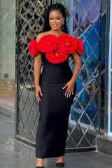 Solene Flower Bandage Dress