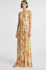 Moira Floral Cut-out Halter Maxi Dress | Dress In Beauty