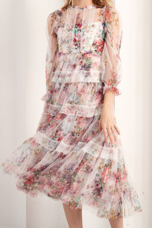 Floral Wonder Midi Dress | Dress In Beauty