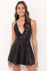 Olivia Sequin A-line Dress