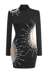 Camille Pearl Embellished Mini Dress