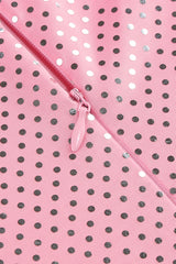 Pink Polka Dot Bustier Dress