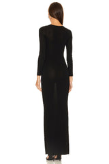 Nomiki Long Sleeve Cutout Maxi Dress