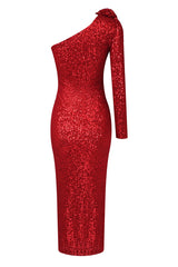 Loretta Sequin Midi Dress