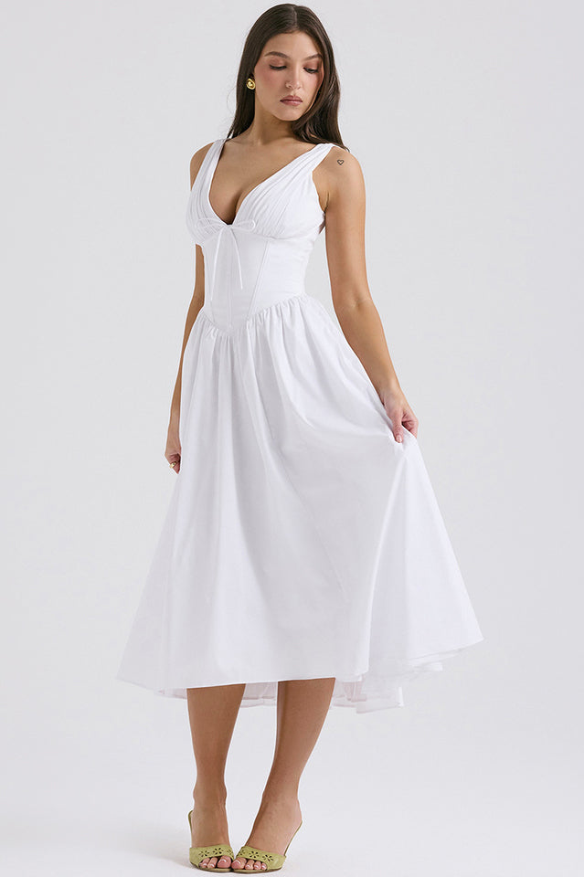 Emmelina Cotton Belted Sundress | Dress In Beauty