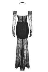 Elsa Halterneck See-through Maxi Dress | Dress In Beauty