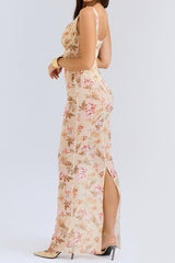 Robina Floral Bustier Bodice Gown