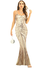 Honey Couture Tie Up Formal Dress