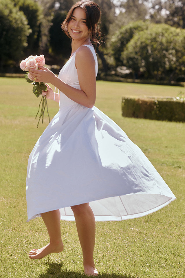 Emmelina Cotton Belted Sundress | Dress In Beauty