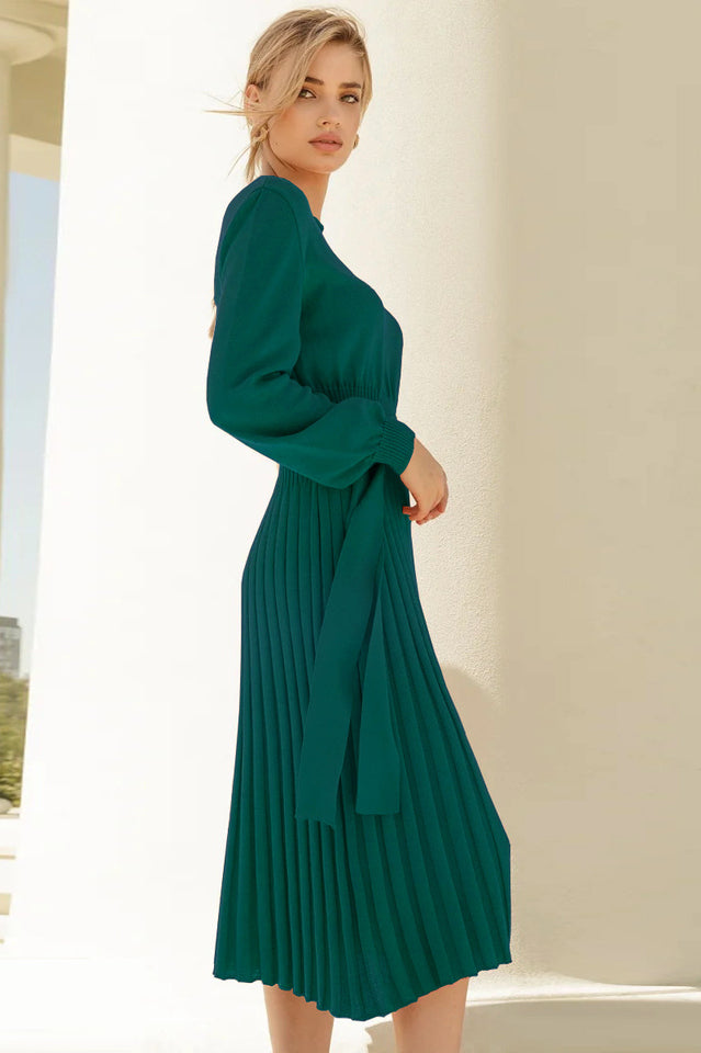 Sheath Ruched Long Sleeve Knit Dress | Dress In Beauty