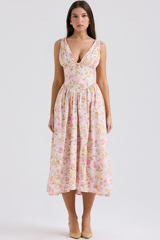 Emmelina Cotton Belted Sundress | Dress In Beauty