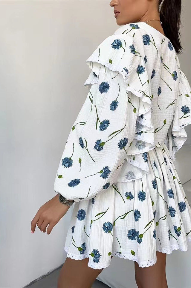 Ruffled Strawberry Print Skirt Set | Dress In Beauty