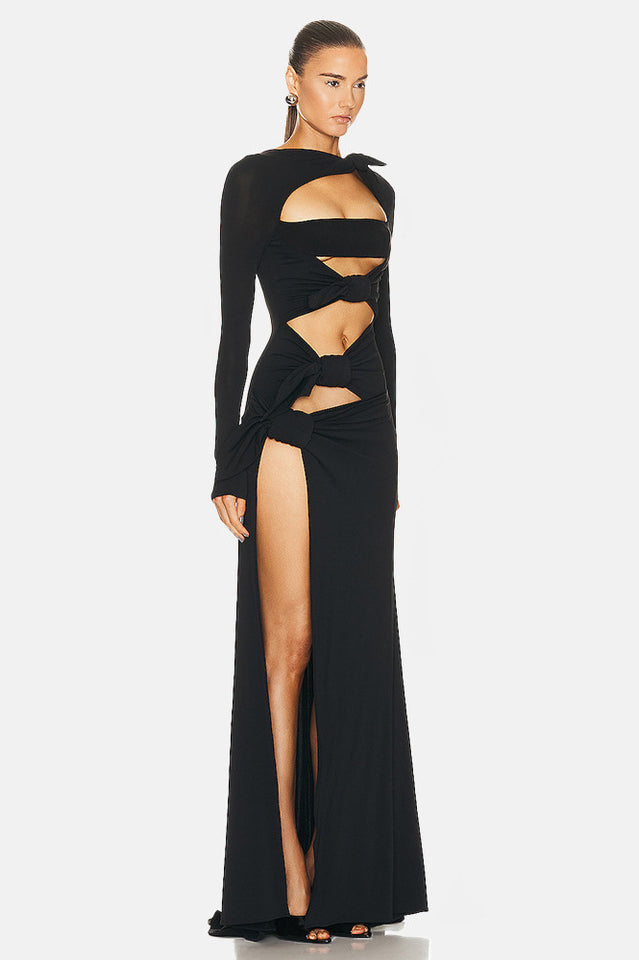 Cutout Crêpe Gown | Dress In Beauty