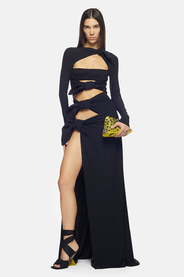 Cutout Crêpe Gown | Dress In Beauty