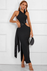 Annette Halter Asymmetric Bandage Dress