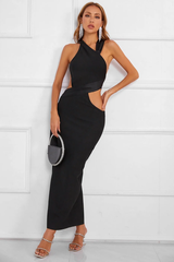 Annette Halter Asymmetric Bandage Dress