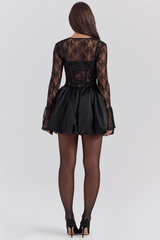 Lace Bolero & Corset Flare Minidress Set