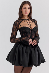 Lace Bolero & Corset Flare Minidress Set