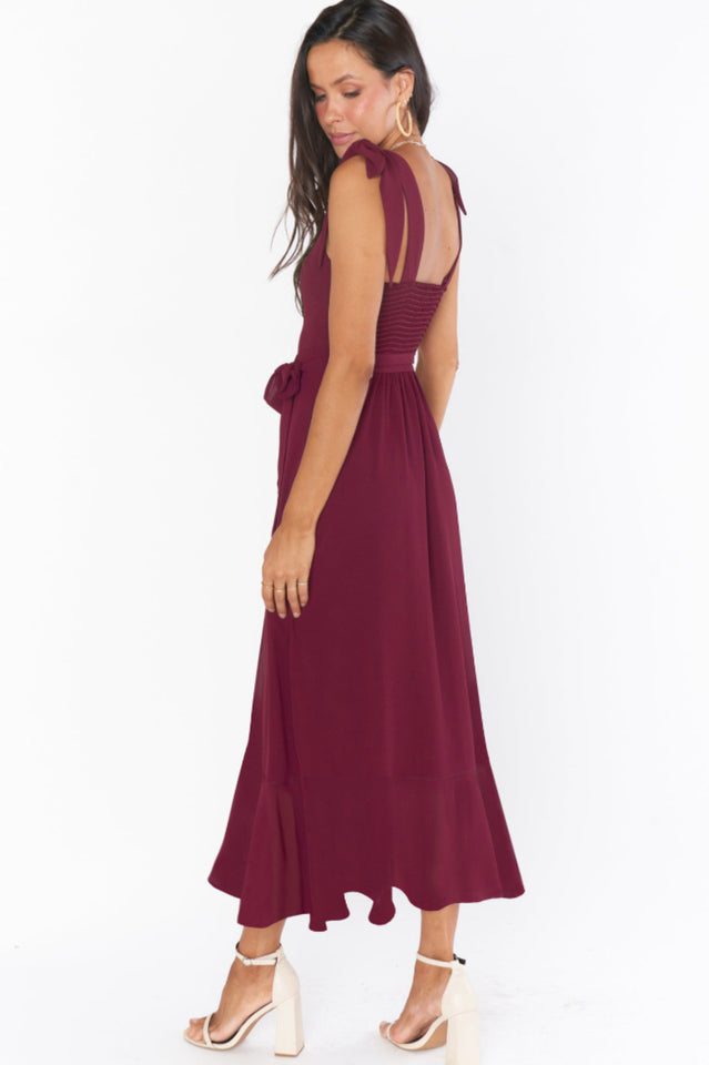 Tie Shoulder Boho Midi Dress | Dress In Beauty