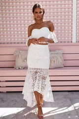 Two Piece Fishtail Lace Dress - Dress In Beauty