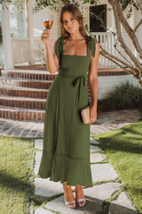 Tie Shoulder Boho Midi Dress | Dress In Beauty